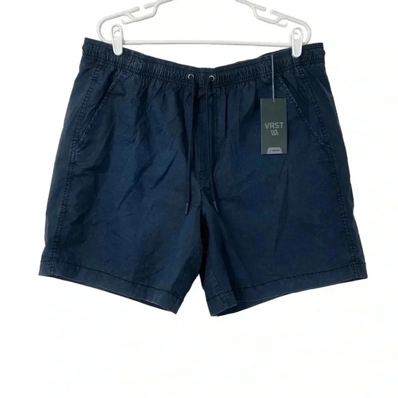 VRST THE EASY SHORTS MENS XL SLATE ACID WASH STRETCH COTTON BLEND ATHLETIC NWT - Picture 1 of 11